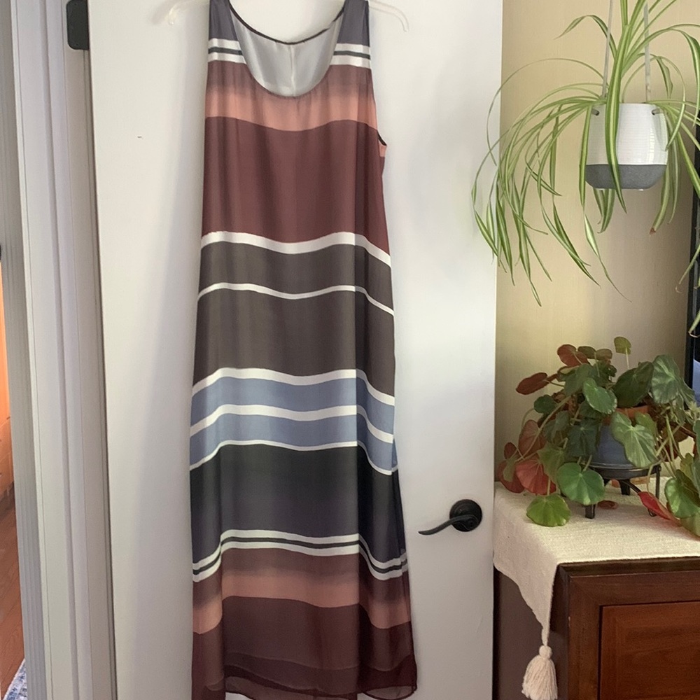 New pure silk long dress